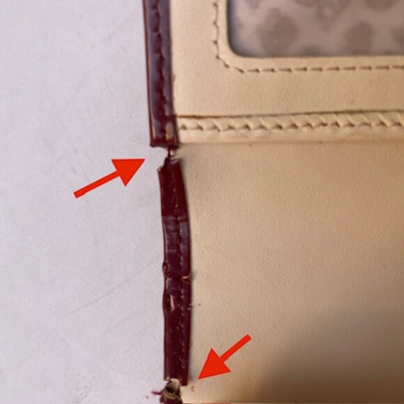 Ted Baker Bobble Patent Leather Wallet with Flaws - Picture 6 of 15